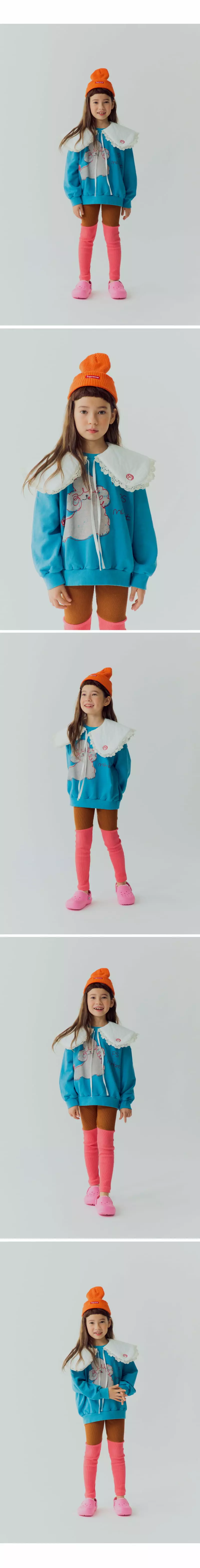 Mini Ps Market - Korean Children Fashion - #childofig - Poodle Paint Sweatshirt
