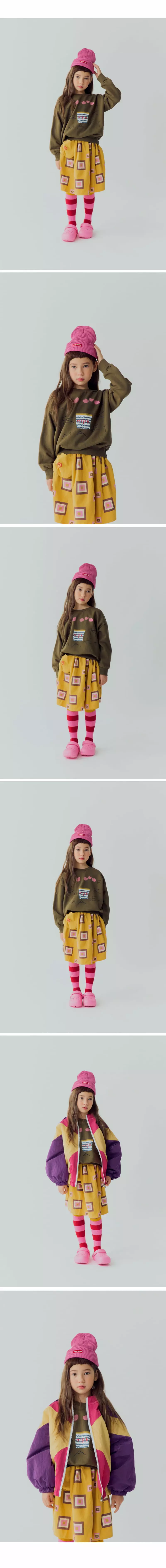 Mini Ps Market - Korean Children Fashion - #littlefashionista - Square Cargo Skirt