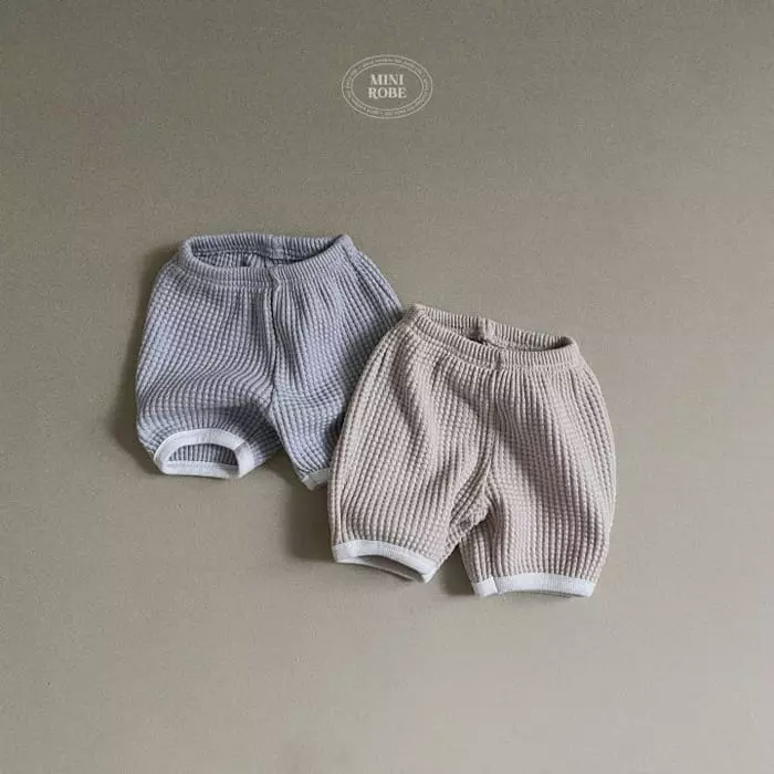 Mini Robe - Korean Baby Fashion - #babyboutique - Big Waffle Pants - 2