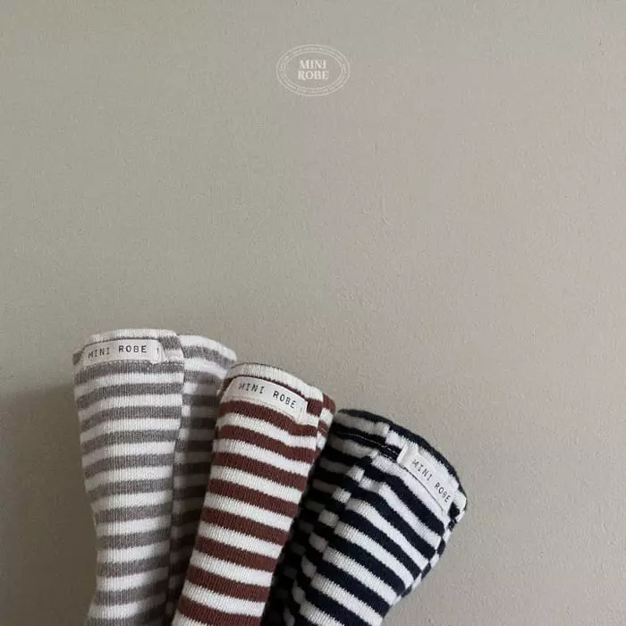 Mini Robe - Korean Baby Fashion - #babyboutiqueclothing - Stripes Leggings - 3