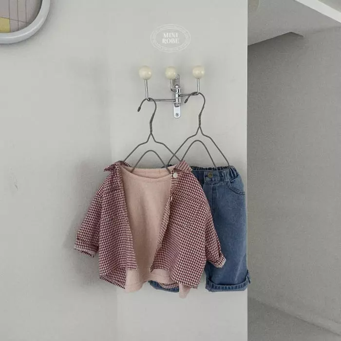 Mini Robe - Korean Baby Fashion - #babyboutiqueclothing - Mini Check Shirt - 12