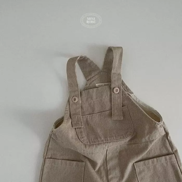 Mini Robe - Korean Baby Fashion - #babyboutiqueclothing - Stripes Overalls - 8