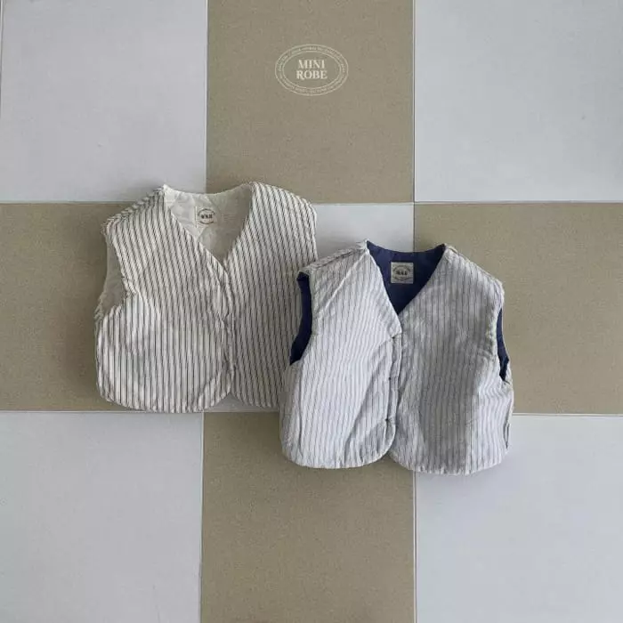 Mini Robe - Korean Baby Fashion - #babyboutiqueclothing - Reversible Vest