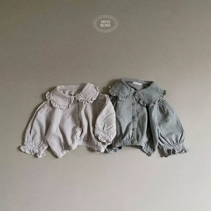 Mini Robe - Korean Baby Fashion - #babyboutiqueclothing - Peach Frill Blouse - 10
