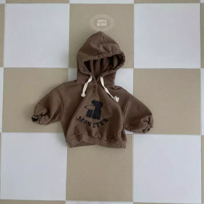Mini Robe - Korean Baby Fashion - #babyboutiqueclothing - Monster Hoody Tee - 10