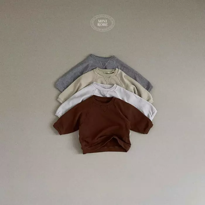 Mini Robe - Korean Baby Fashion - #babyclothing - Alrio Sweatshirt - 8