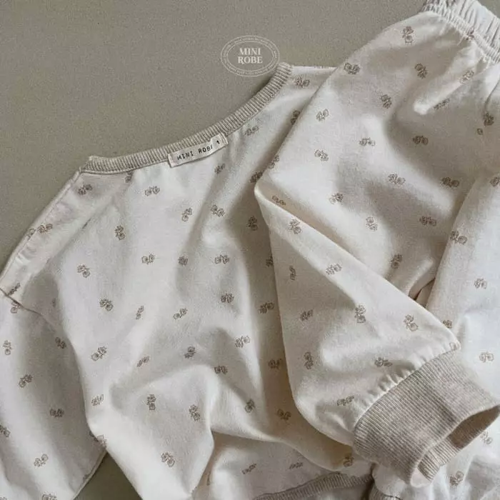 Mini Robe - Korean Baby Fashion - #babyclothing - Star Night Top Bottom Set - 10