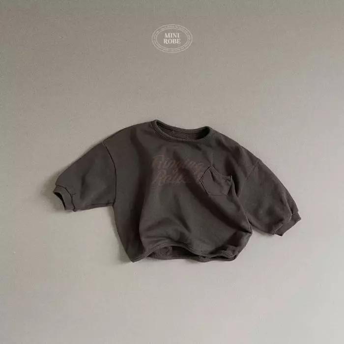 Mini Robe - Korean Baby Fashion - #babyclothing - Pocket Loose Sweatshirt - 8