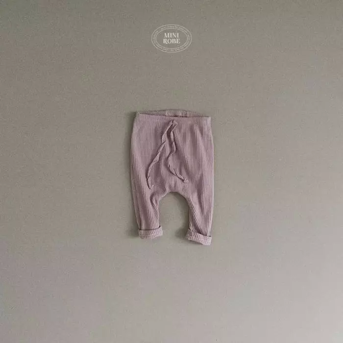 Mini Robe - Korean Baby Fashion - #babyclothing - Rib Leggings - 4