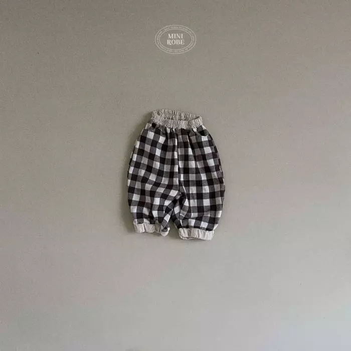 Mini Robe - Korean Baby Fashion - #babyfashion - Pie Check Pants - 2