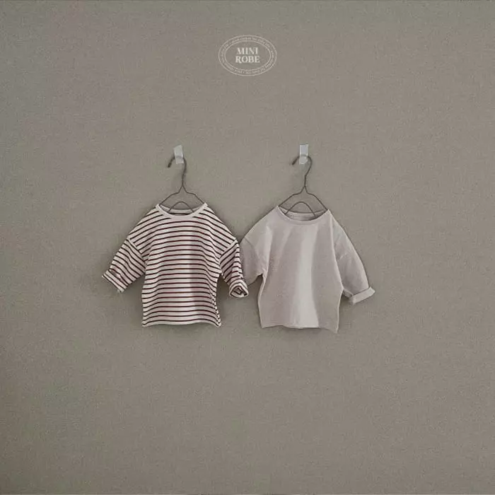 Mini Robe - Korean Baby Fashion - #babyfashion - Jacquard 1+1 Tee - 5