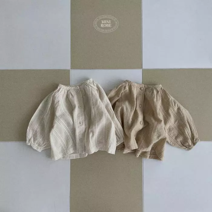 Mini Robe - Korean Baby Fashion - #babyfashion - Pumpkin Shirring Blouse