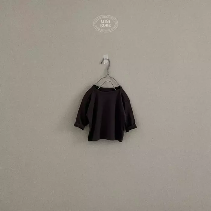 Mini Robe - Korean Baby Fashion - #babyfever - Peach Piping Tee - 7
