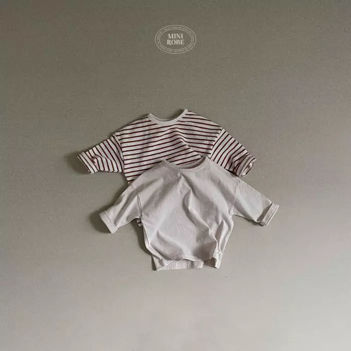 Mini Robe - Korean Baby Fashion - #babyfever - Jacquard 1+1 Tee - 6