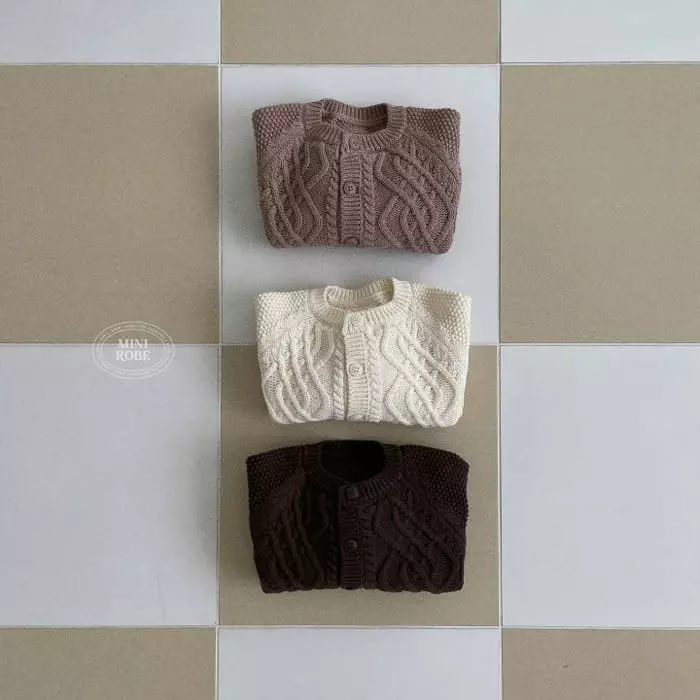 Mini Robe - Korean Baby Fashion - #babyfever - Fisher Man Cardigan