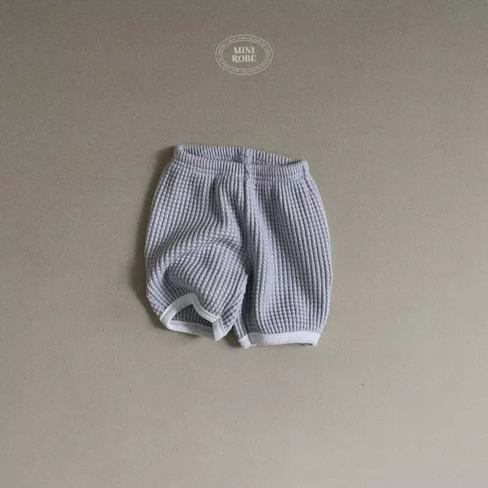 Mini Robe - Korean Baby Fashion - #babyfever - Big Waffle Pants - 6