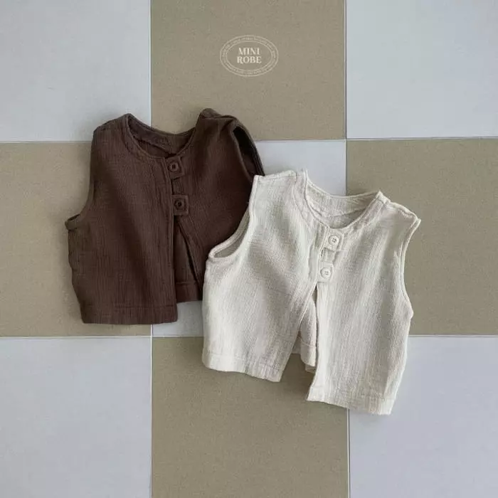Mini Robe - Korean Baby Fashion - #babyfever - Dudu Vest - 2