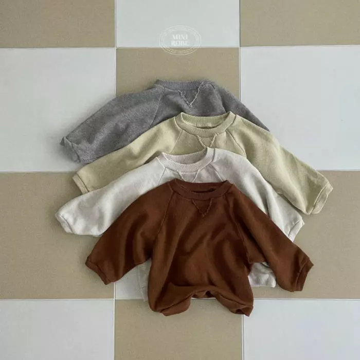Mini Robe - Korean Baby Fashion - #babygirlfashion - Alrio Sweatshirt - 11