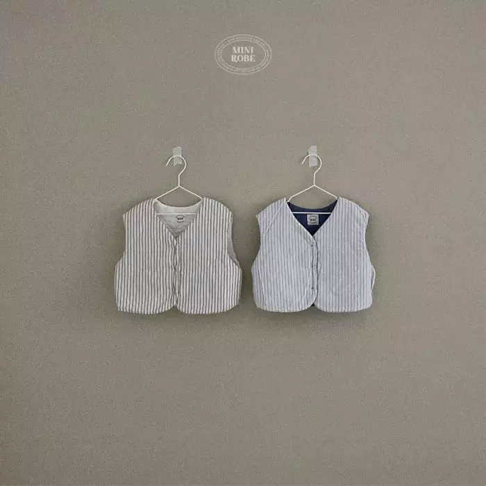 Mini Robe - Korean Baby Fashion - #babygirlfashion - Reversible Vest - 5