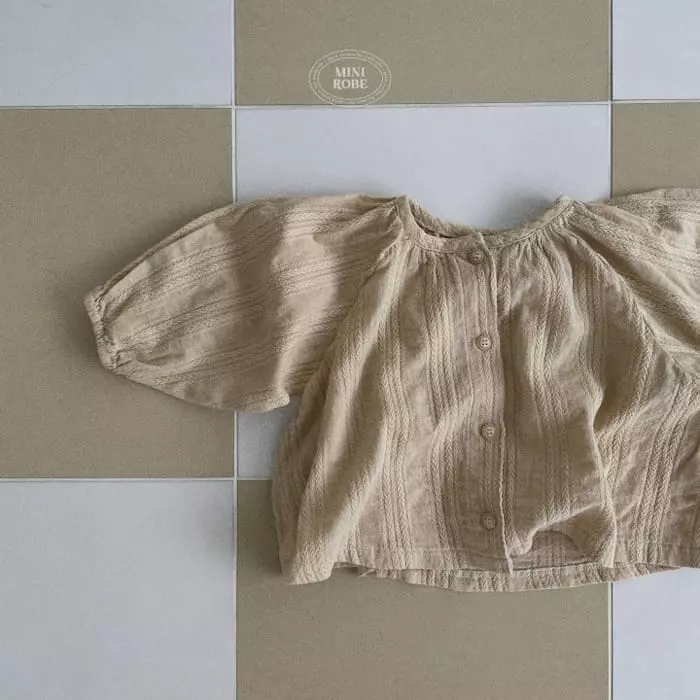 Mini Robe - Korean Baby Fashion - #babygirlfashion - Pumpkin Shirring Blouse - 3