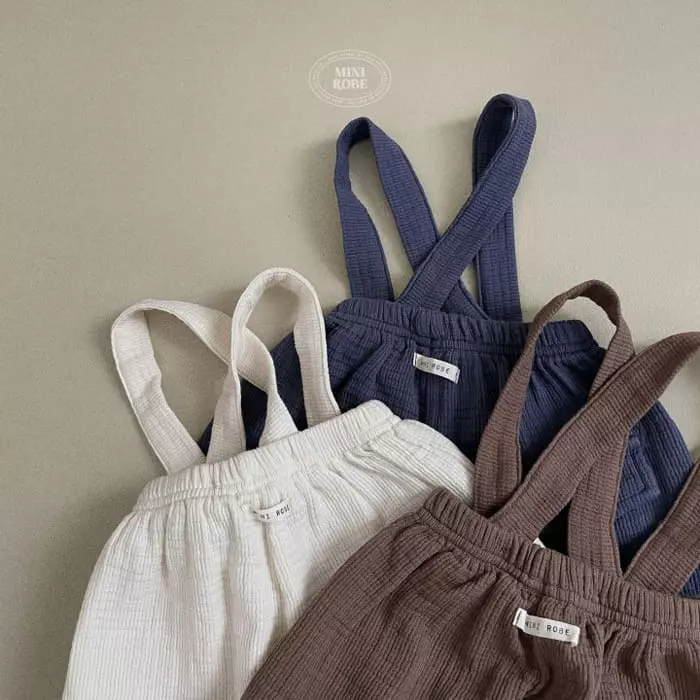 Mini Robe - Korean Baby Fashion - #babygirlfashion - Bread Dungarees