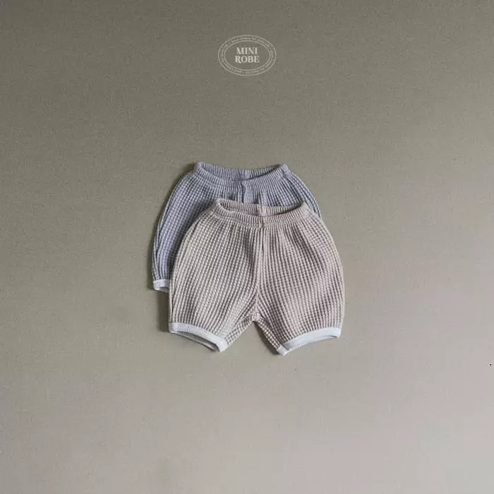 Mini Robe - Korean Baby Fashion - #babygirlfashion - Big Waffle Pants - 7