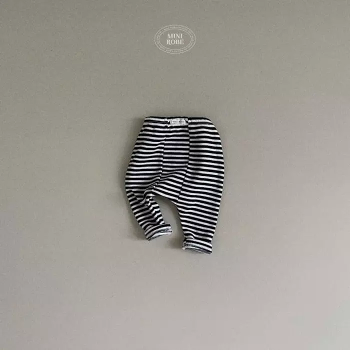 Mini Robe - Korean Baby Fashion - #babylifestyle - Stripes Leggings - 8