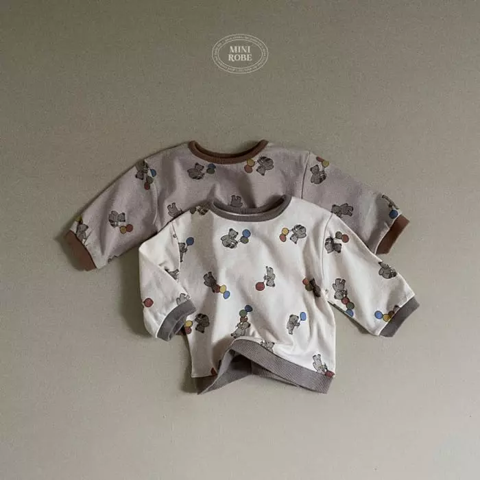 Mini Robe - Korean Baby Fashion - #babylifestyle - Balloon Top Bottom Set - 6