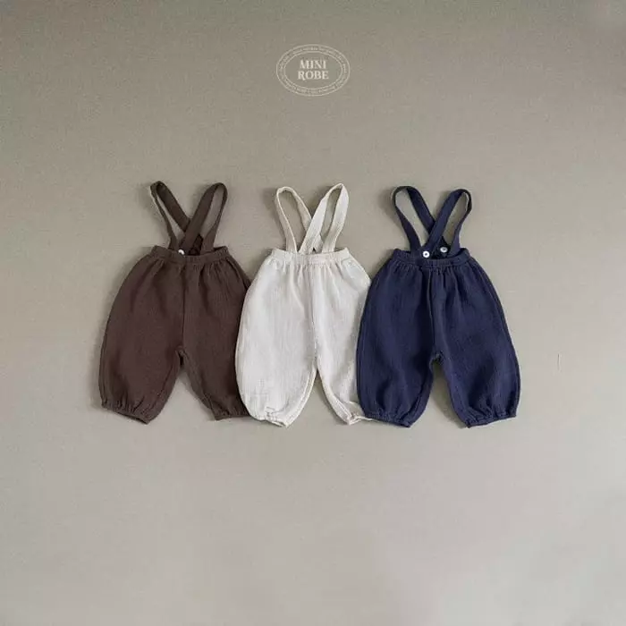 Mini Robe - Korean Baby Fashion - #babylifestyle - Bread Dungarees - 2