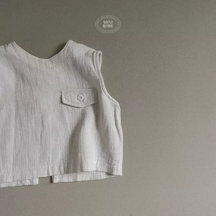 Mini Robe - Korean Baby Fashion - #babygirlfashion - Dudu Vest - 4