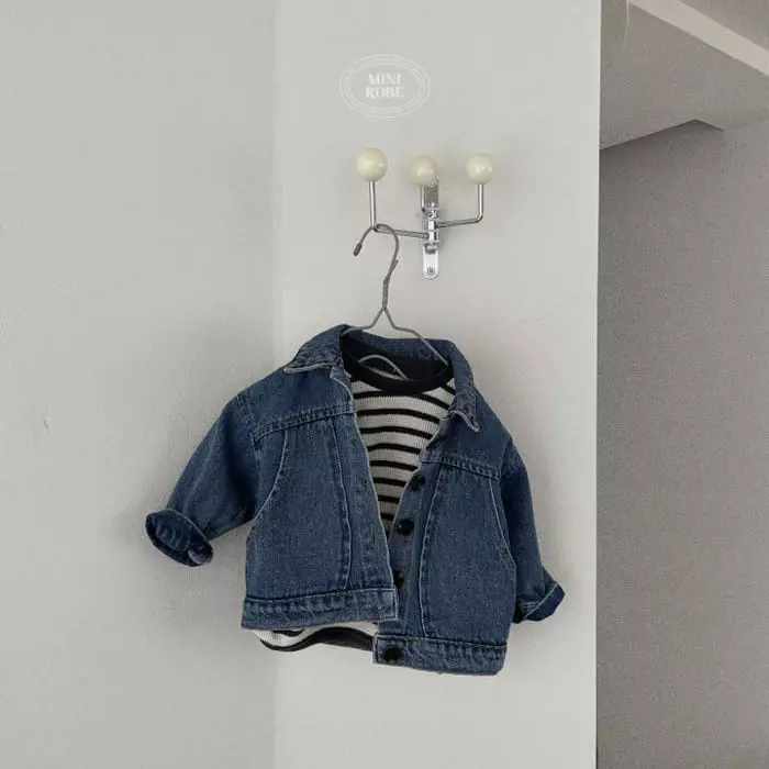 Mini Robe - Korean Baby Fashion - #babyoninstagram - Waffle Stripes Sweatshirt - 11