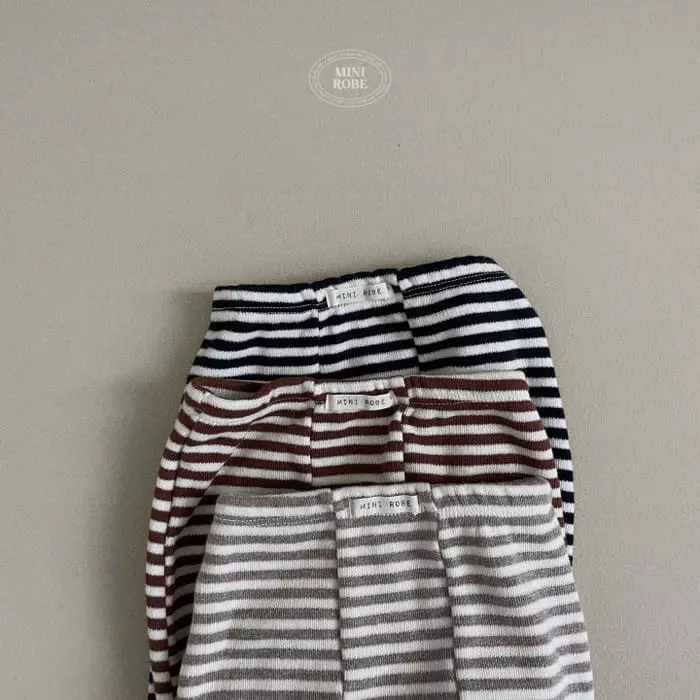 Mini Robe - Korean Baby Fashion - #babyoninstagram - Stripes Leggings - 9
