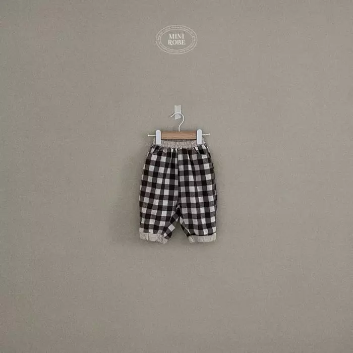 Mini Robe - Korean Baby Fashion - #babyoninstagram - Pie Check Pants - 6