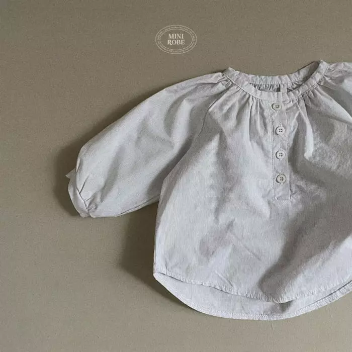 Mini Robe - Korean Baby Fashion - #babylifestyle - Wave Blouse - 4
