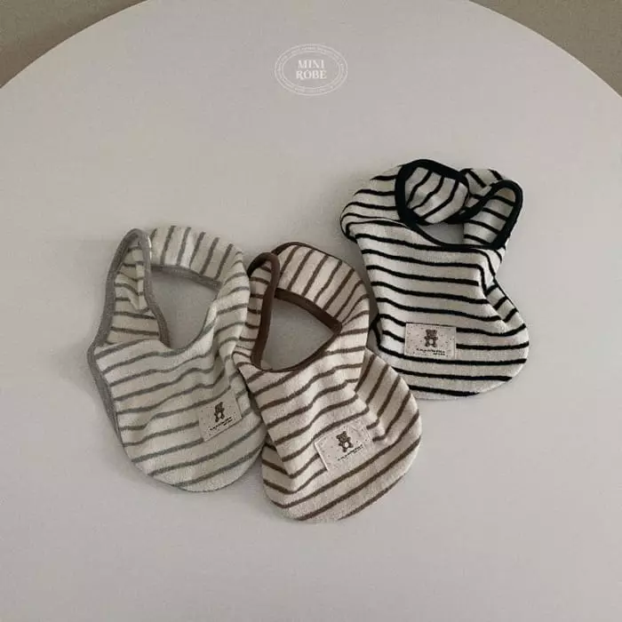 Mini Robe - Korean Baby Fashion - #babyoninstagram - Bear Bib - 10