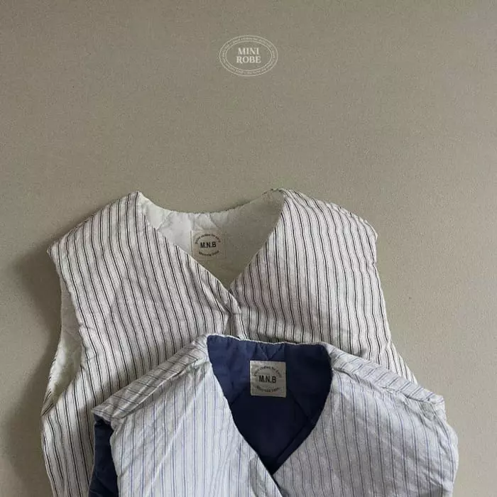 Mini Robe - Korean Baby Fashion - #babyoninstagram - Reversible Vest - 7