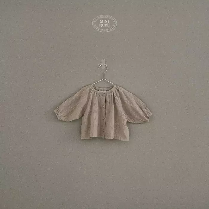 Mini Robe - Korean Baby Fashion - #babyoninstagram - Pumpkin Shirring Blouse - 5