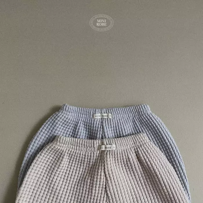 Mini Robe - Korean Baby Fashion - #babyoninstagram - Big Waffle Pants - 9