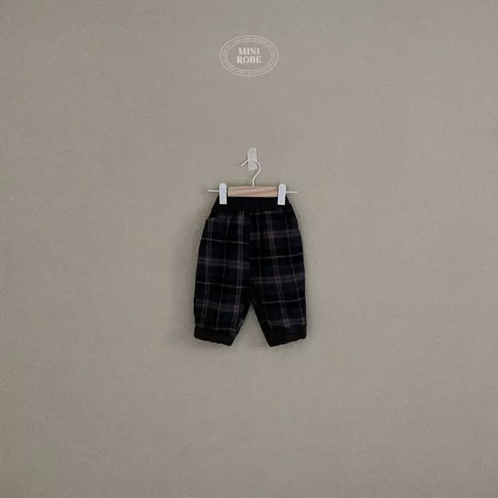 Mini Robe - Korean Baby Fashion - #babyootd - Pie Check Pants - 7