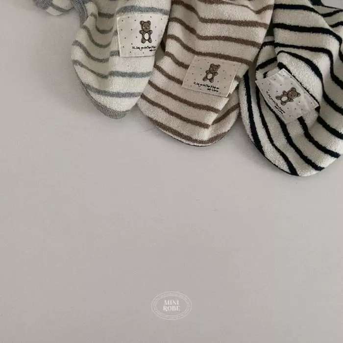 Mini Robe - Korean Baby Fashion - #babyootd - Bear Bib - 11