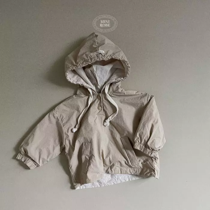 Mini Robe - Korean Baby Fashion - #babyootd - Hoody Anorak - 3
