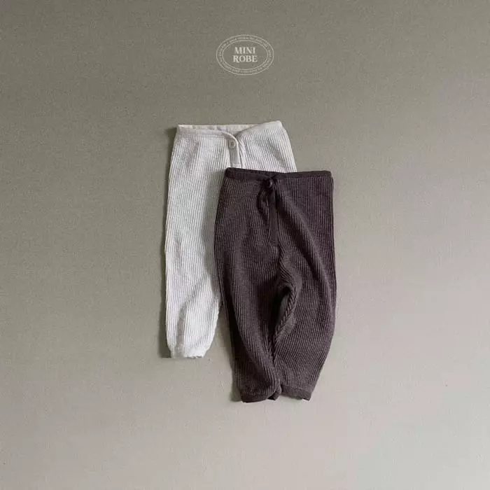 Mini Robe - Korean Baby Fashion - #babyootd - Knit Leggings - 3