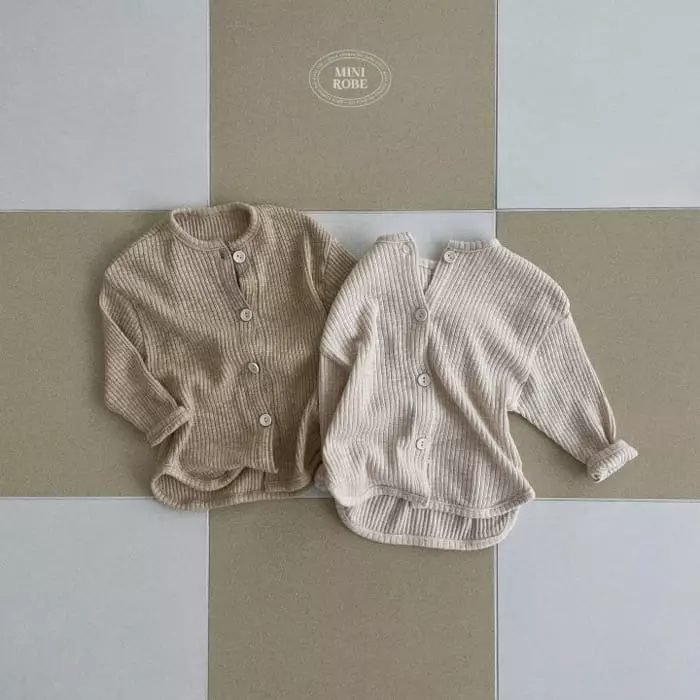 Mini Robe - Korean Baby Fashion - #babyoutfit - Masion Cardigan