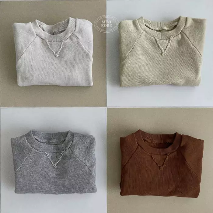 Mini Robe - Korean Baby Fashion - #babyoutfit - Alrio Sweatshirt