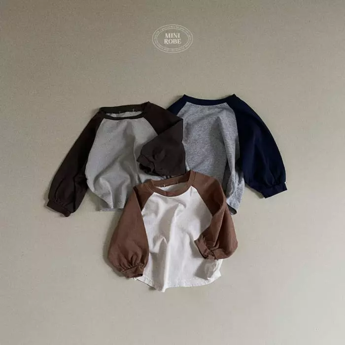 Mini Robe - Korean Baby Fashion - #babyoutfit - Ever Raglan Tee - 10