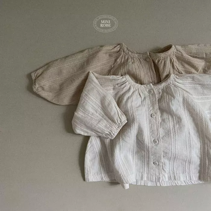 Mini Robe - Korean Baby Fashion - #babyoutfit - Pumpkin Shirring Blouse - 7