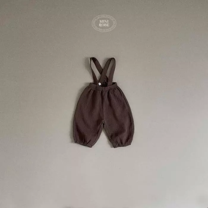 Mini Robe - Korean Baby Fashion - #babyoutfit - Bread Dungarees - 5