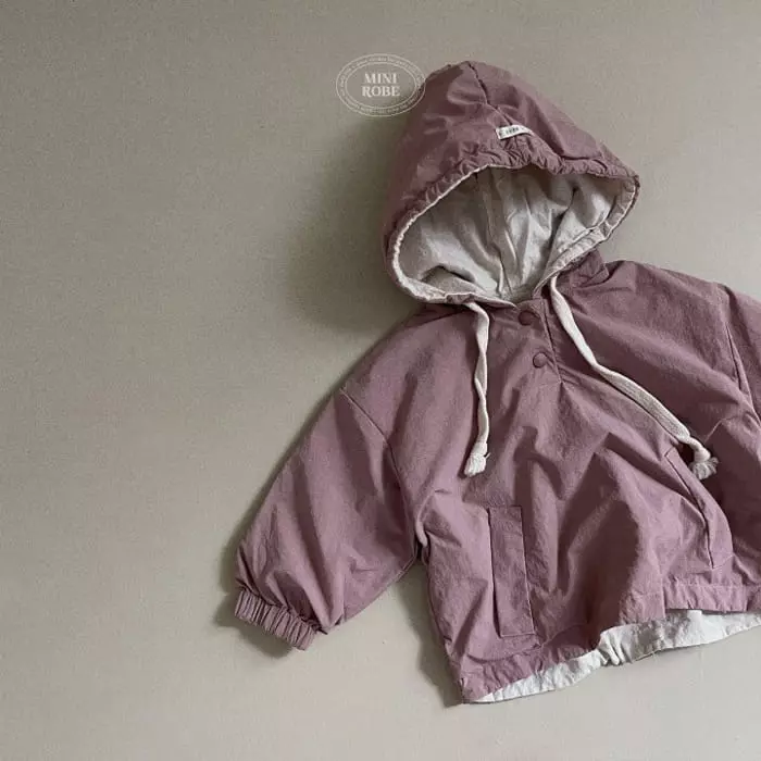 Mini Robe - Korean Baby Fashion - #babyoutfit - Hoody Anorak - 5