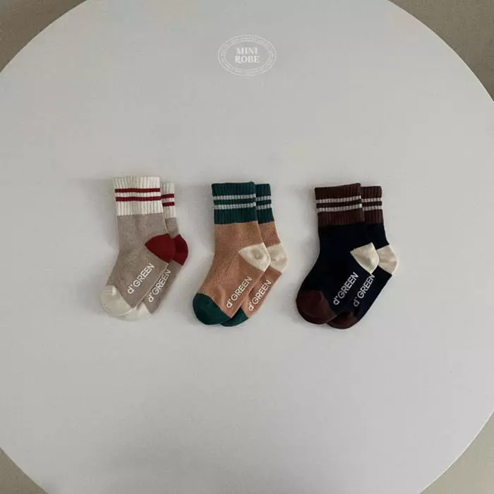 Mini Robe - Korean Baby Fashion - #babyoutfit - Palet Socks 1~3y