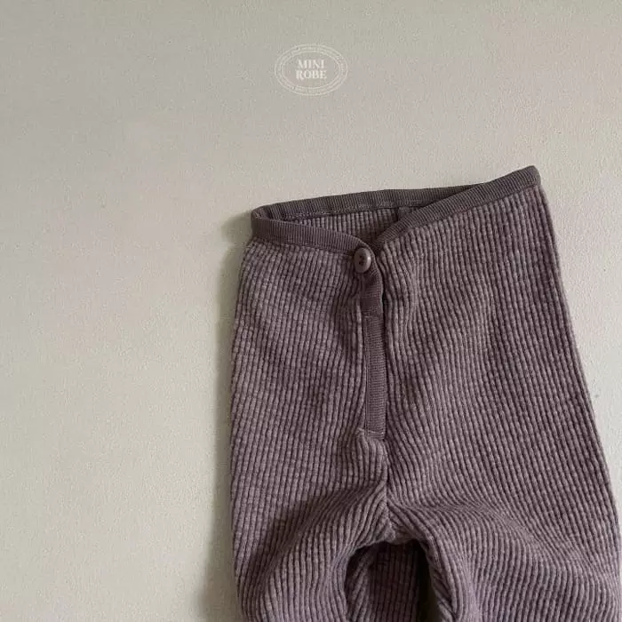 Mini Robe - Korean Baby Fashion - #babyoutfit - Knit Leggings - 5